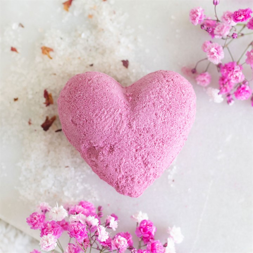 Love Yourself Heart-Shaped Cherry Bath Bomb 🇬🇧