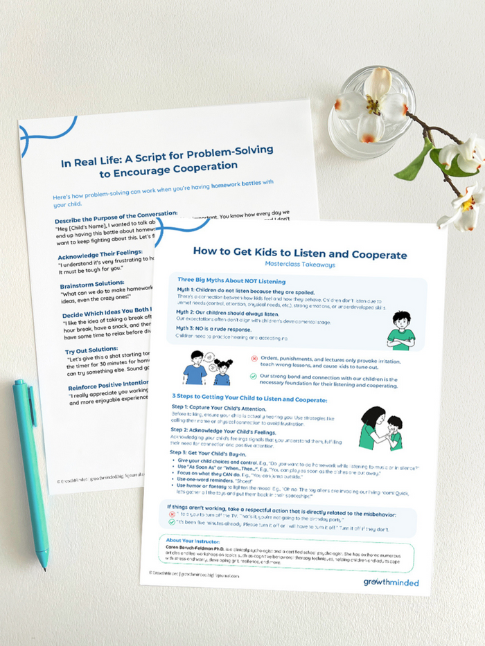 Masterclass: Get Your Child to Listen and Cooperate