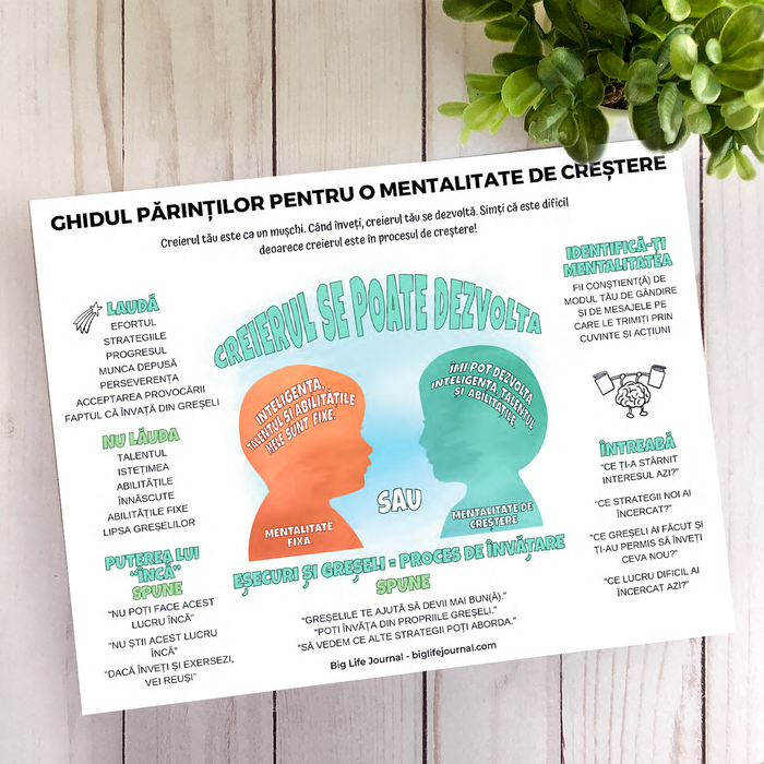 Mentalitatea de Creştere Kit PDF (vârsta 5-11)