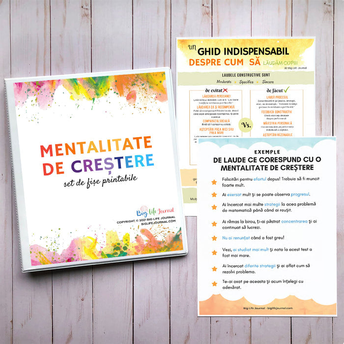 Mentalitatea de Creştere Kit PDF (vârsta 5-11)