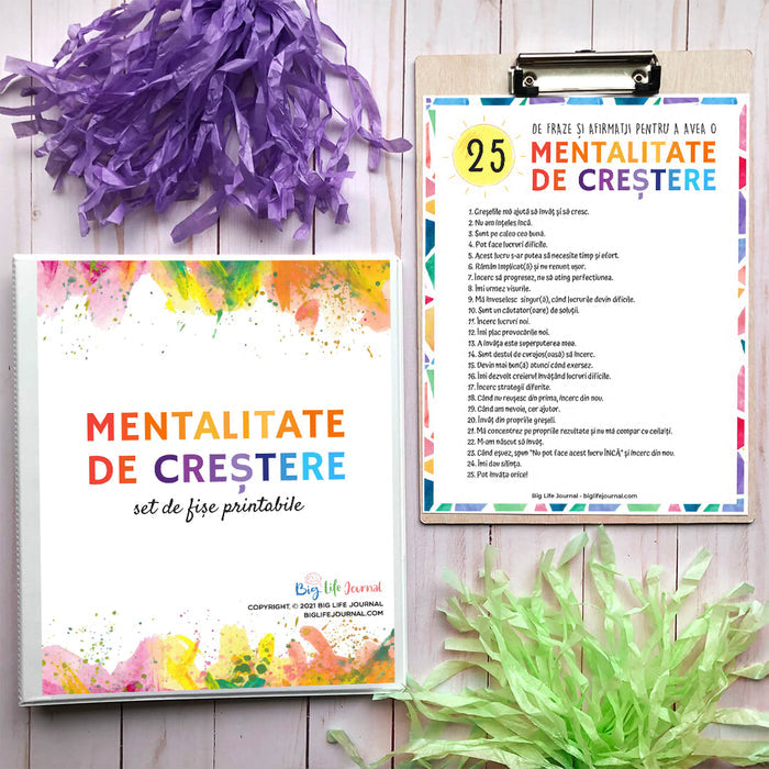 Mentalitatea de Creştere Kit PDF (vârsta 5-11)