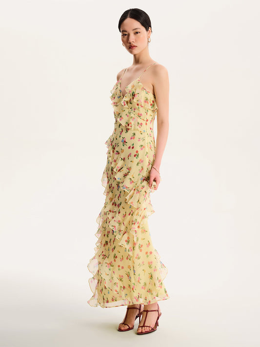 Missy Dress in Floral Yellow