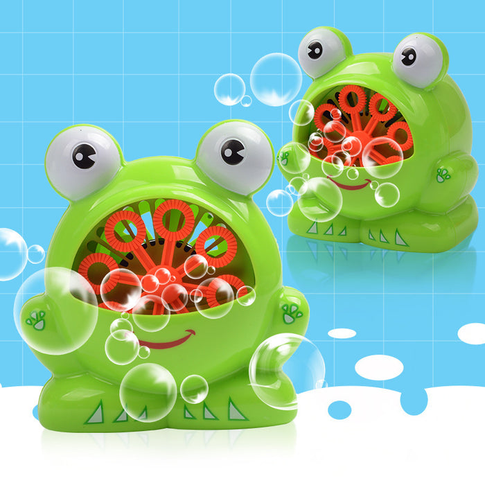 New Cute Cartoon Animals Shape Creative Frog Automatic Bubble Machine Gun 🇨🇳