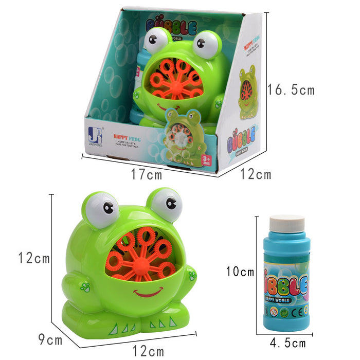 New Cute Cartoon Animals Shape Creative Frog Automatic Bubble Machine Gun 🇨🇳