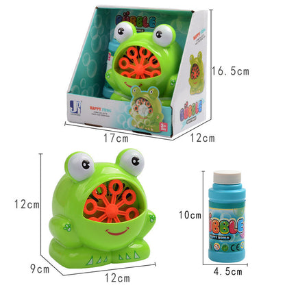 New Cute Cartoon Animals Shape Creative Frog Automatic Bubble Machine Gun 🇨🇳