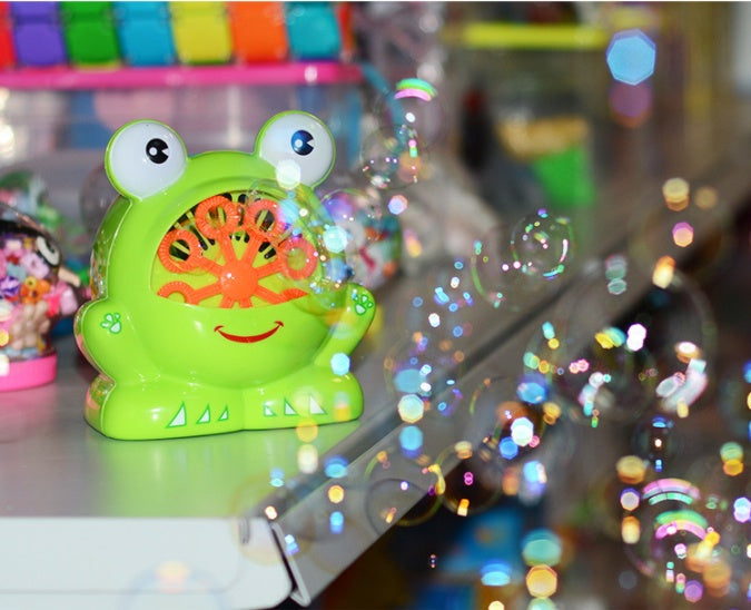New Cute Cartoon Animals Shape Creative Frog Automatic Bubble Machine Gun 🇨🇳