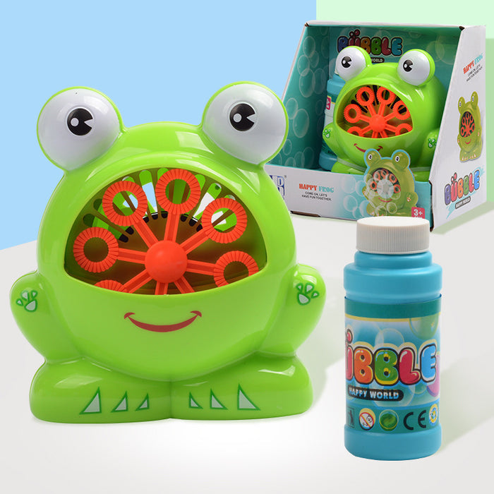 New Cute Cartoon Animals Shape Creative Frog Automatic Bubble Machine Gun 🇨🇳