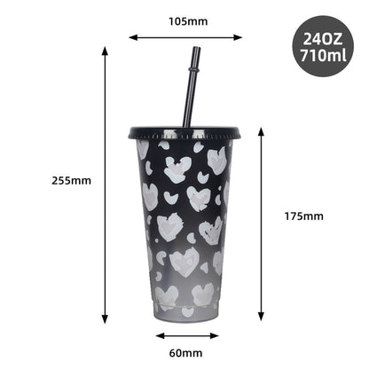 New Heart Plastic Sippy Cup 🇨🇳