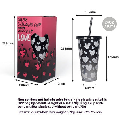 New Heart Plastic Sippy Cup 🇨🇳