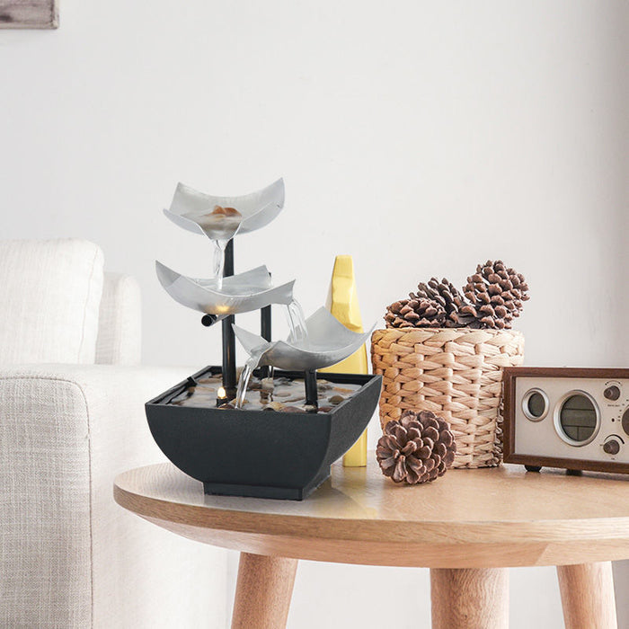 New Home Decoration Flowing Water Ornaments Desktop Fountain Crafts For Home Decor 🇨🇳