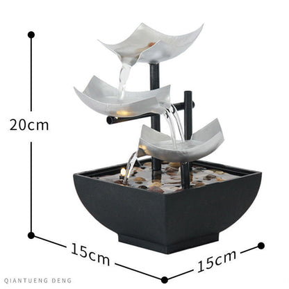 New Home Decoration Flowing Water Ornaments Desktop Fountain Crafts For Home Decor 🇨🇳