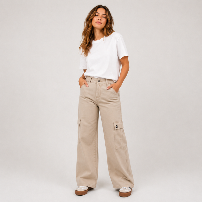 Pantalón Reef Women Cargo Beige