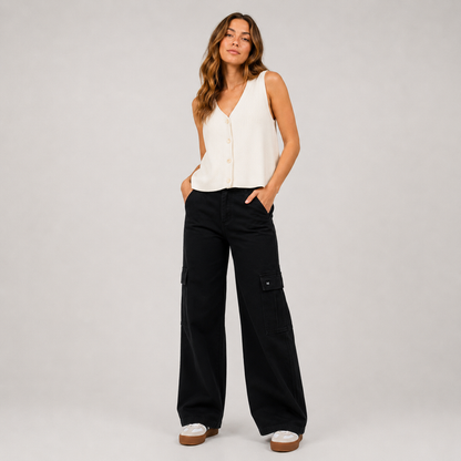 Pantalón Reef Women Cargo Black