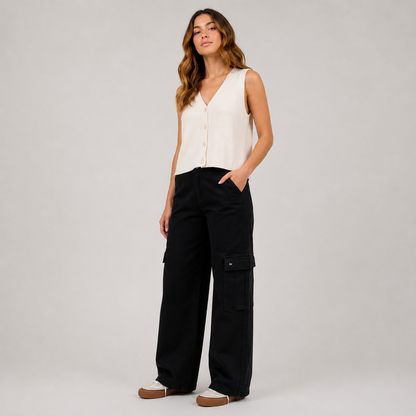 Pantalón Reef Women Cargo Black