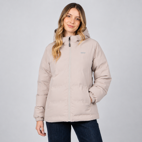 Parka Reef Women Puffer Full Zipper Beige