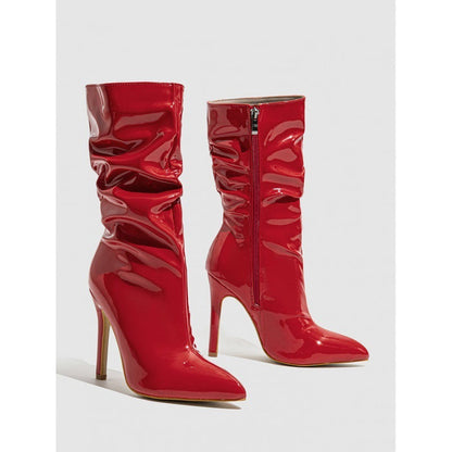 Patent Leather High Heel Pointed Stiletto Style Boots 🇨🇳