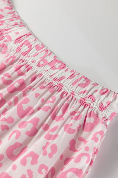 Pink Leopard Print 2cps Long Pajama Set🇺🇸