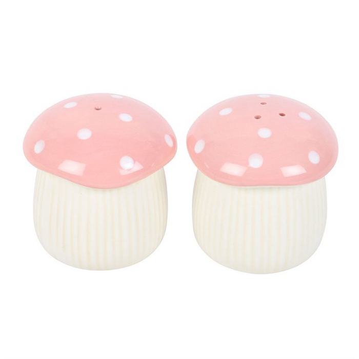 Pink Mushroom Salt and Pepper Shakers 🇬🇧
