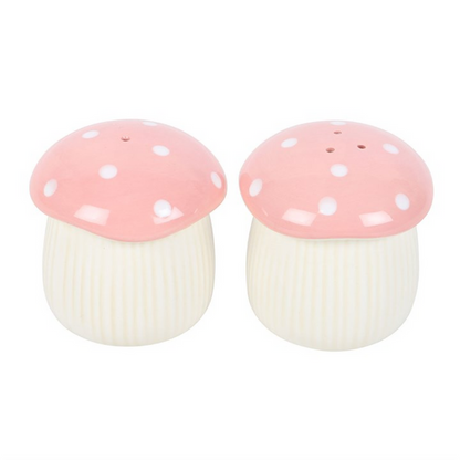 Pink Mushroom Salt and Pepper Shakers 🇬🇧