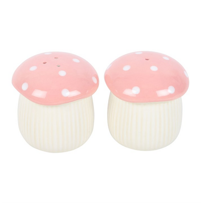 Pink Mushroom Salt and Pepper Shakers 🇬🇧