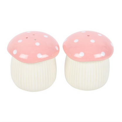 Pink Mushroom Salt and Pepper Shakers 🇬🇧