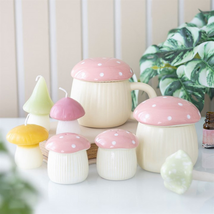 Pink Mushroom Salt and Pepper Shakers 🇬🇧