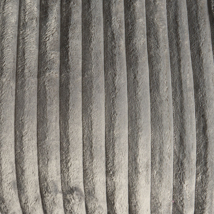 Plush Ribbed Pet Sofa Bed, Grey 🇬🇧