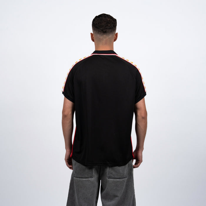 Polera Kappa Men Authentic Black Gold Red