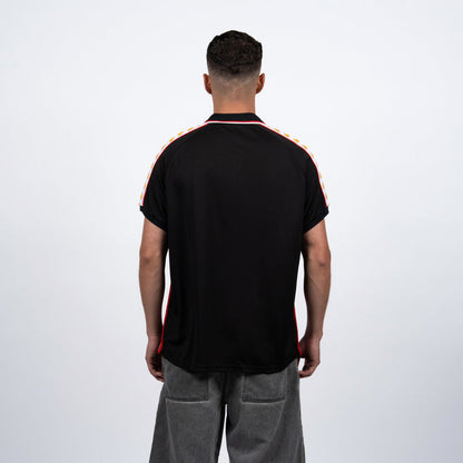 Polera Kappa Men Authentic Black Gold Red