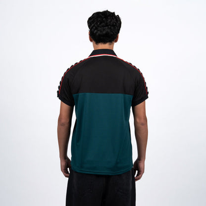Polera Kappa Men Authentic Green Black Gold Red