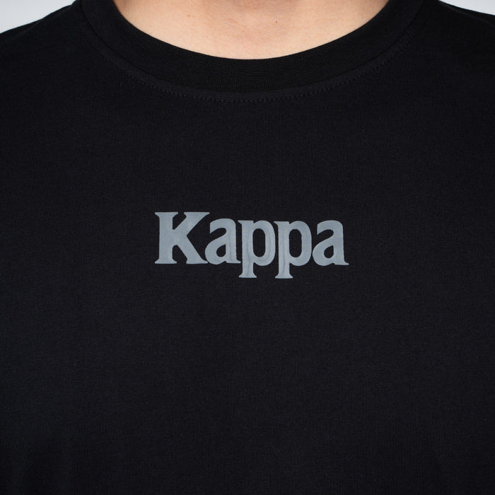 Polera Kappa Men Black Pure Logo Omini