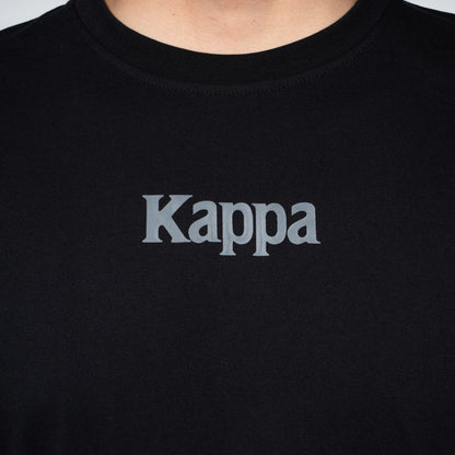 Polera Kappa Men Black Pure Logo Omini