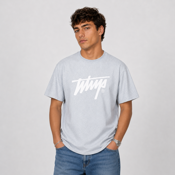 Polera WhatUp Classic Icon Grey White