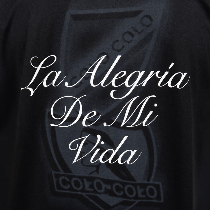 Polerón Colo-Colo Urbano Hoodie La Alegria De Mi Vida Negro