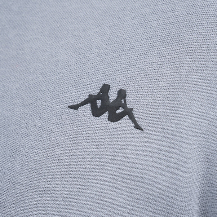 Polerón Kappa Full Zipper Grey Banda Black
