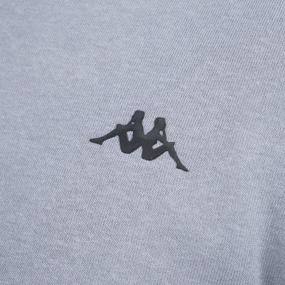 Polerón Kappa Full Zipper Grey Banda Black