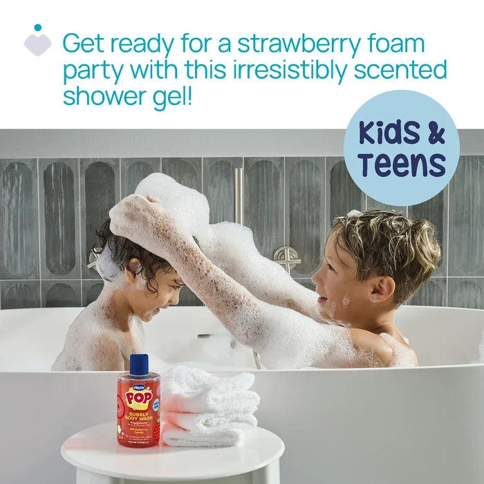 POP Strawberry Candy Bubbly Bodywash 300 ml (6 Years+)