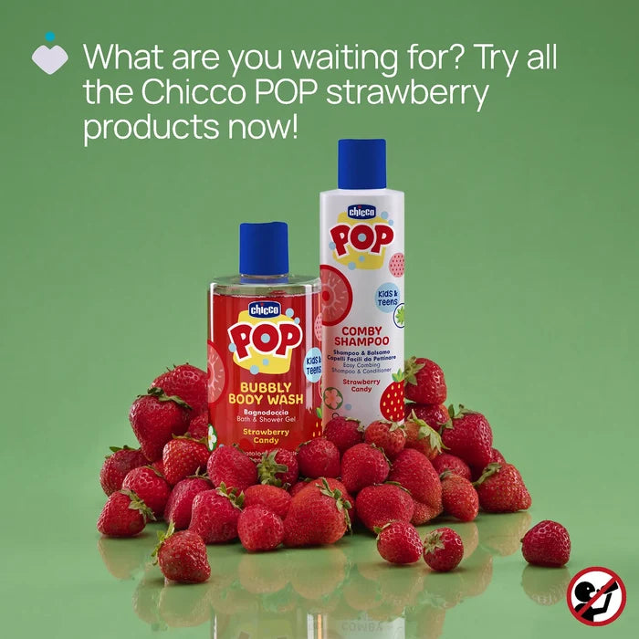 POP Strawberry Candy Bubbly Bodywash 300 ml (6 Years+)
