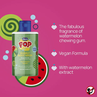POP Watermelon Splash Bubbly Bodywash 300 ml (6 Years+)