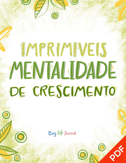 Português Imprimiveis Mentalidade De Crescimento