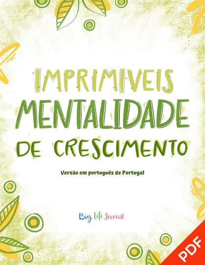 Português Imprimiveis Mentalidade De Crescimento
