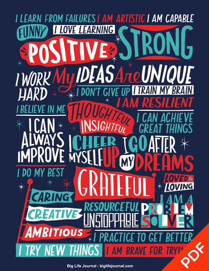 Positive Affirmations Poster PDF