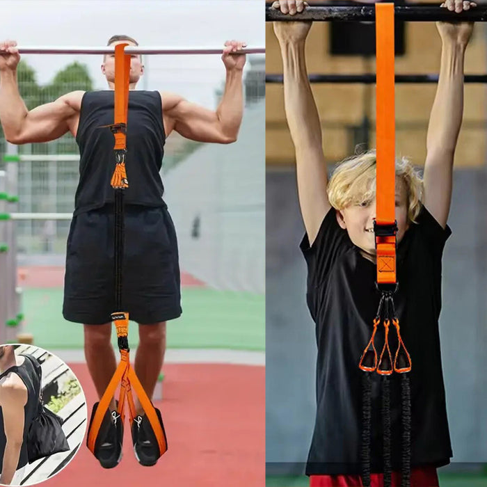 Pull up Bands Set With Knee Rest 225LBS Resistance Band Assistance Bands for Strength Training 🇬🇧