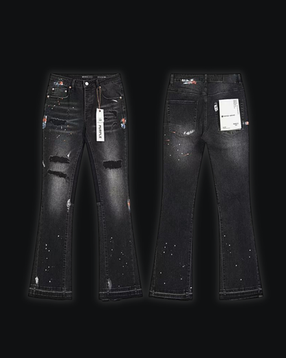 PURPLE FLARED JEANS