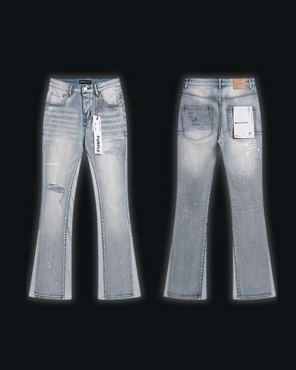 PURPLE FLARED JEANS