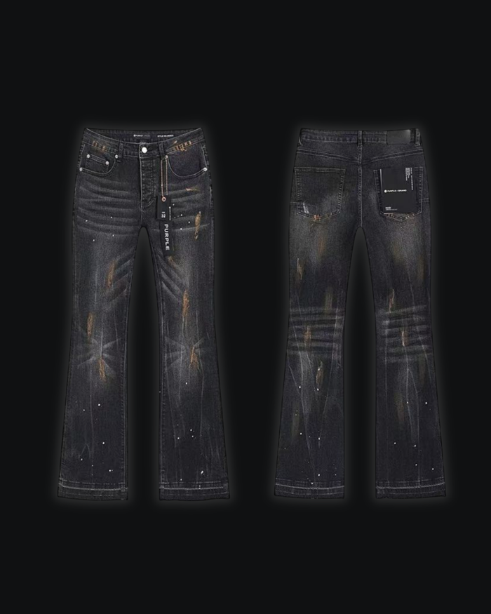 PURPLE FLARED JEANS