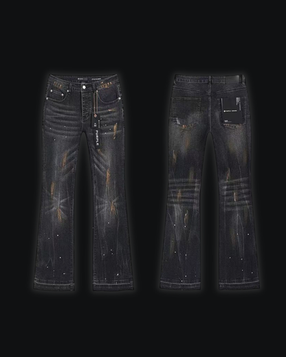 PURPLE FLARED JEANS