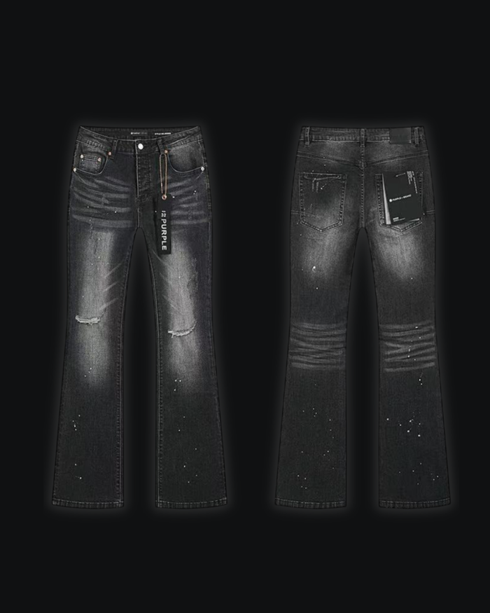 PURPLE FLARED JEANS