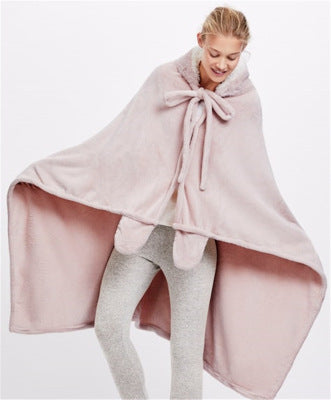 Rabbit ears warm thick shawl 🇺🇸