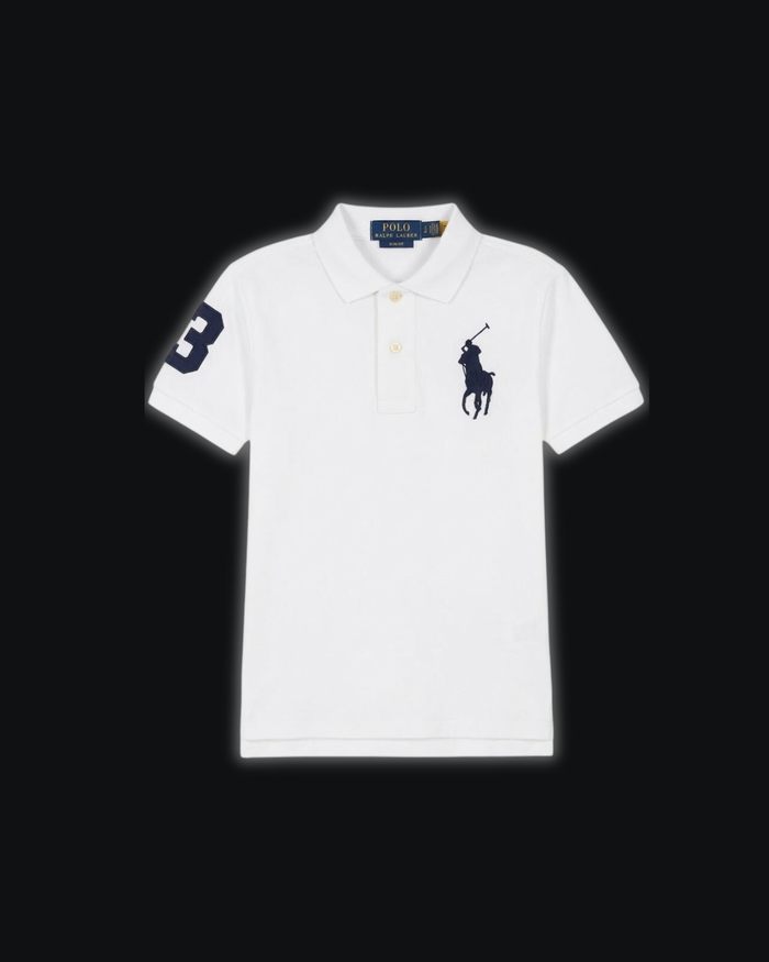 S / White/Navy Big pony 3